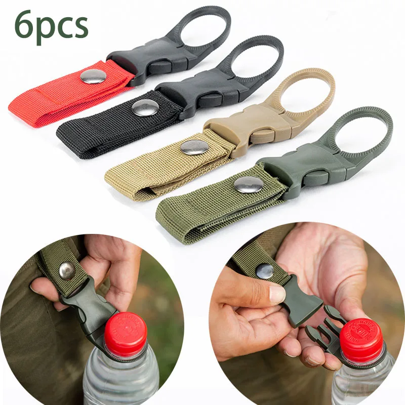Camping Cooking Hanger - 6pcs Camping Webbing Buckle Hook Water
