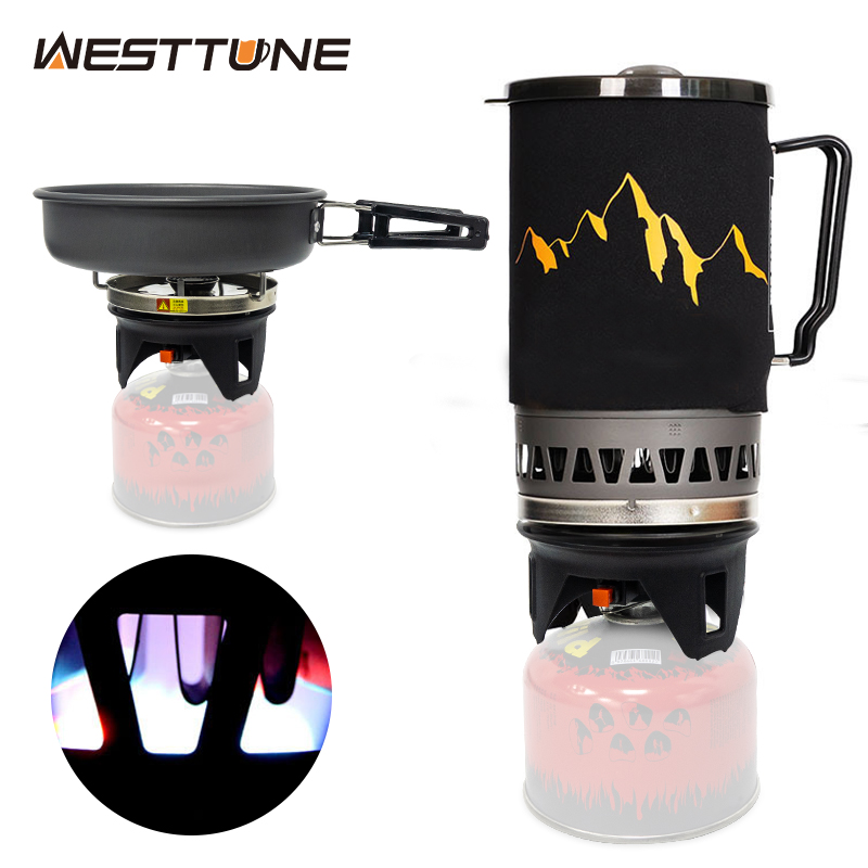 Camping Cooking No Gas - WESTTUNE Outdoor Cooking System Camping Propane