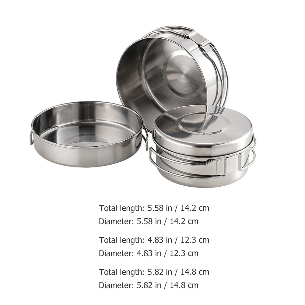 1Set Outdoor Stainless Steel C - Camping Cooking Sets 评论和价格