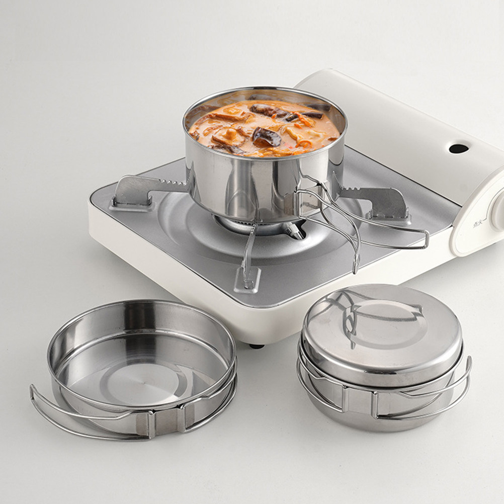 1Set Outdoor Stainless Steel C - Camping Cooking Sets 评论和价格