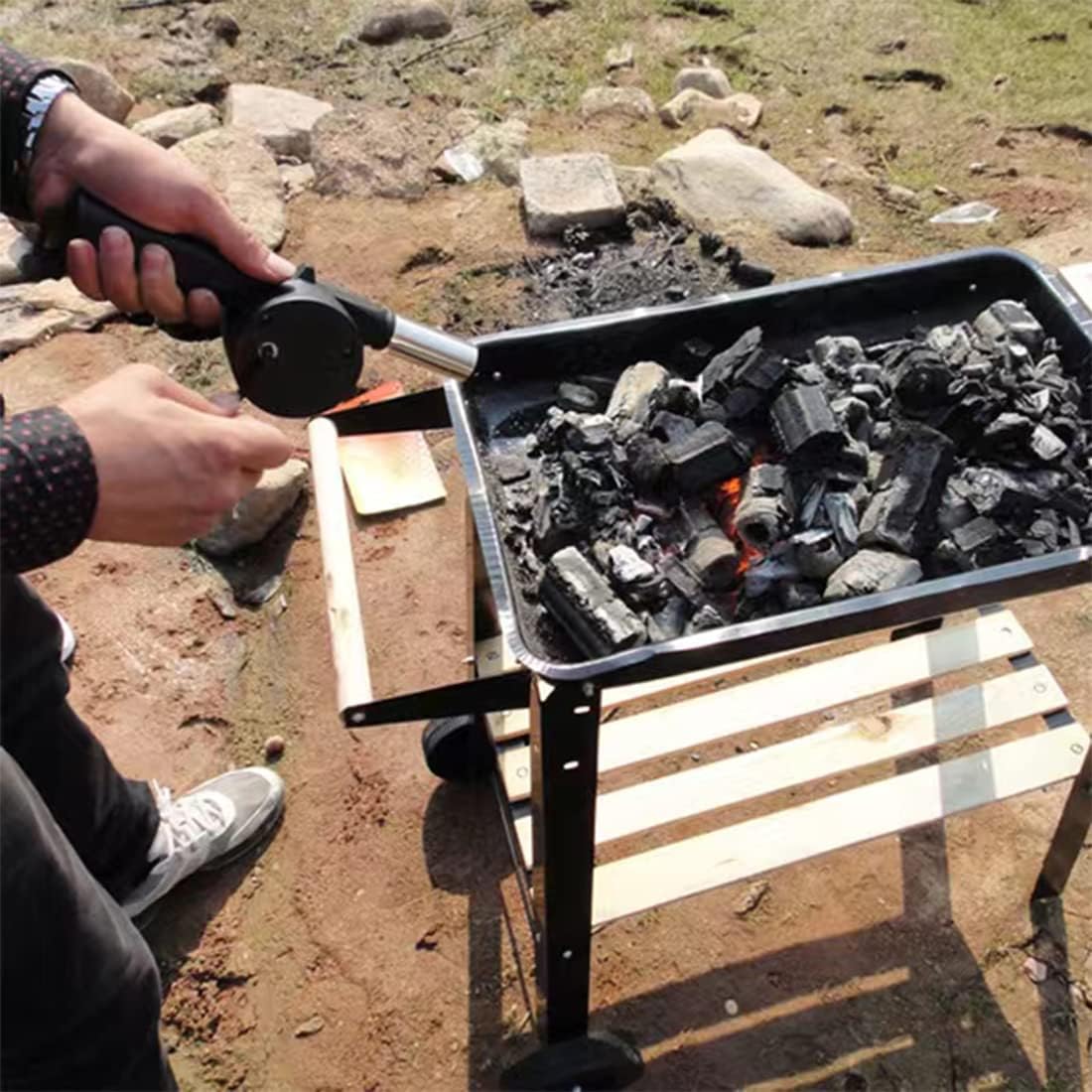Outdoor Cooking Barbecue Blowe - Camping Cooking Accessories Set 评论和价格