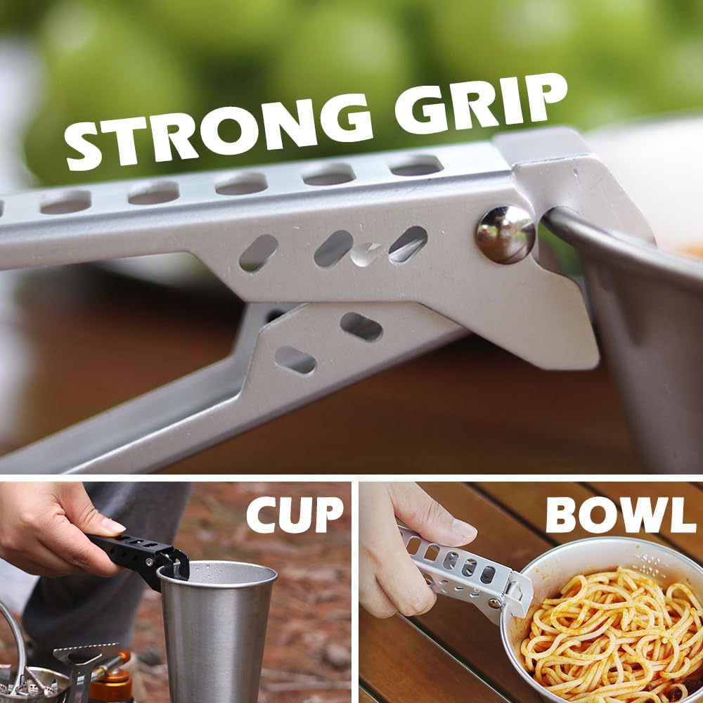 Outdoor Heat-resistant Pot Gri - Camping Cooking Accessories Set 评论和价格