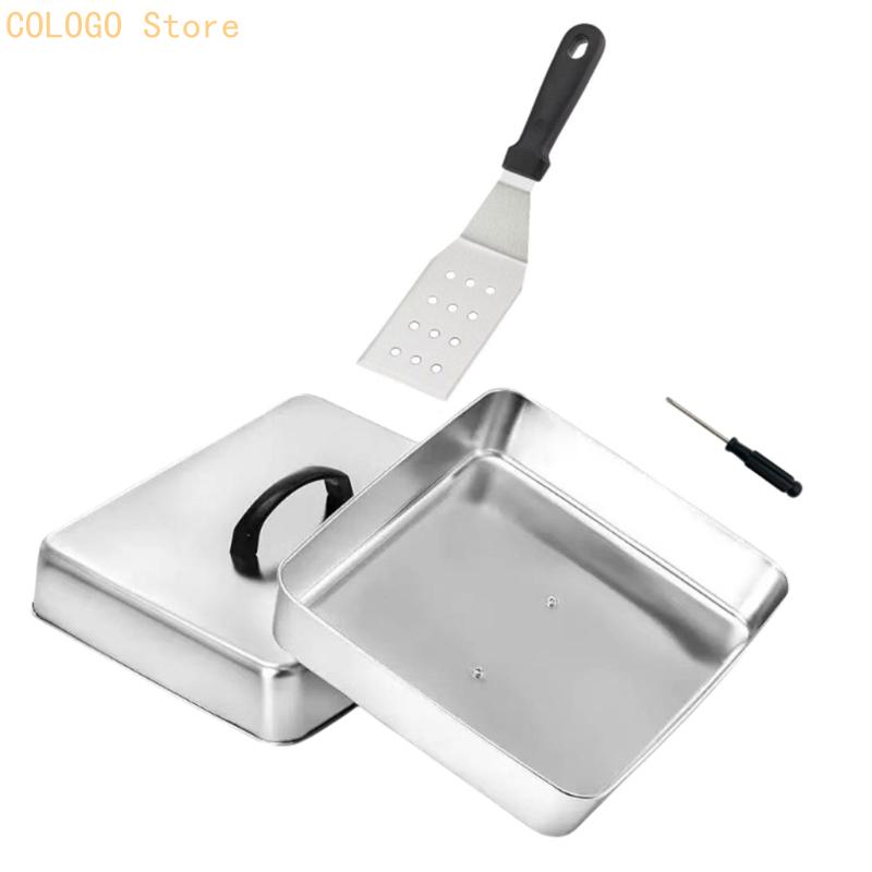 Square Cover with Top Handle f - Camping Cooking Flat Top 评论和价格