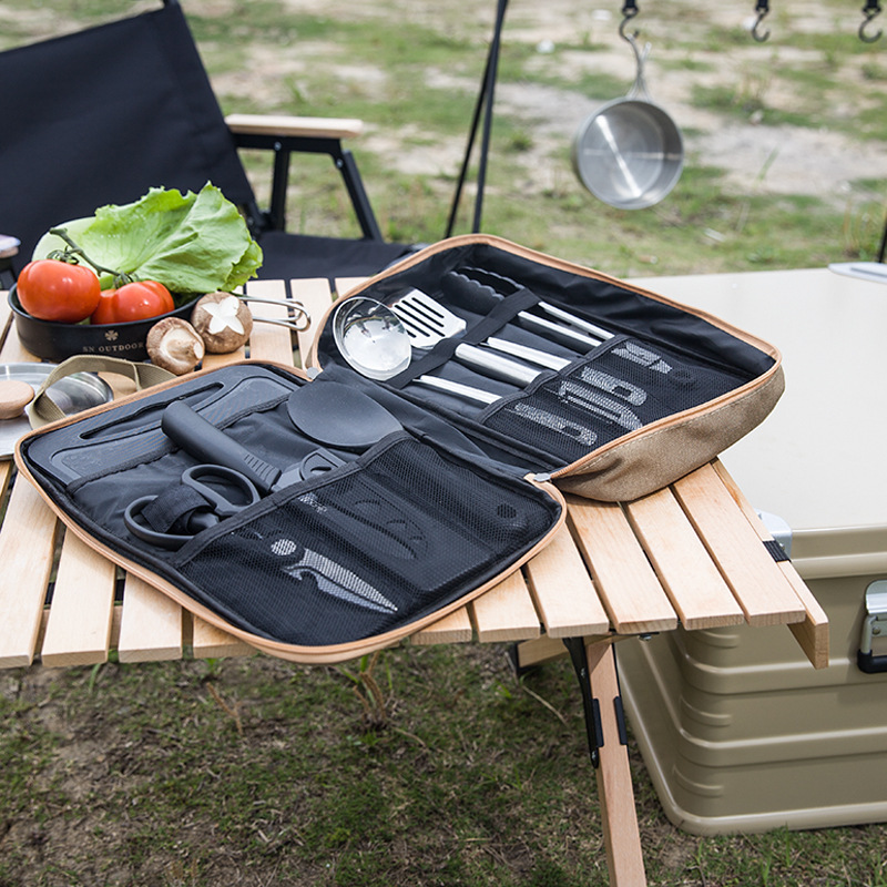 8pcs Camping Kitchen Cookware  - Camping Cooking Backpack 评论和价格