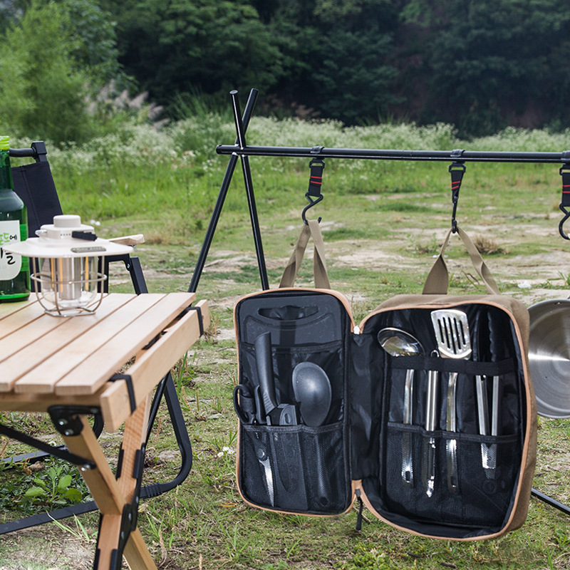 8pcs Camping Kitchen Cookware  - Camping Cooking Backpack 评论和价格