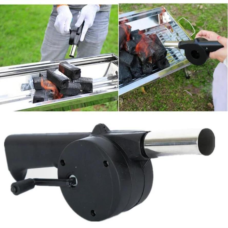 Manual Hand Crank BBQ Fan Port - Camping Cooking Accessories Set 评论和价格