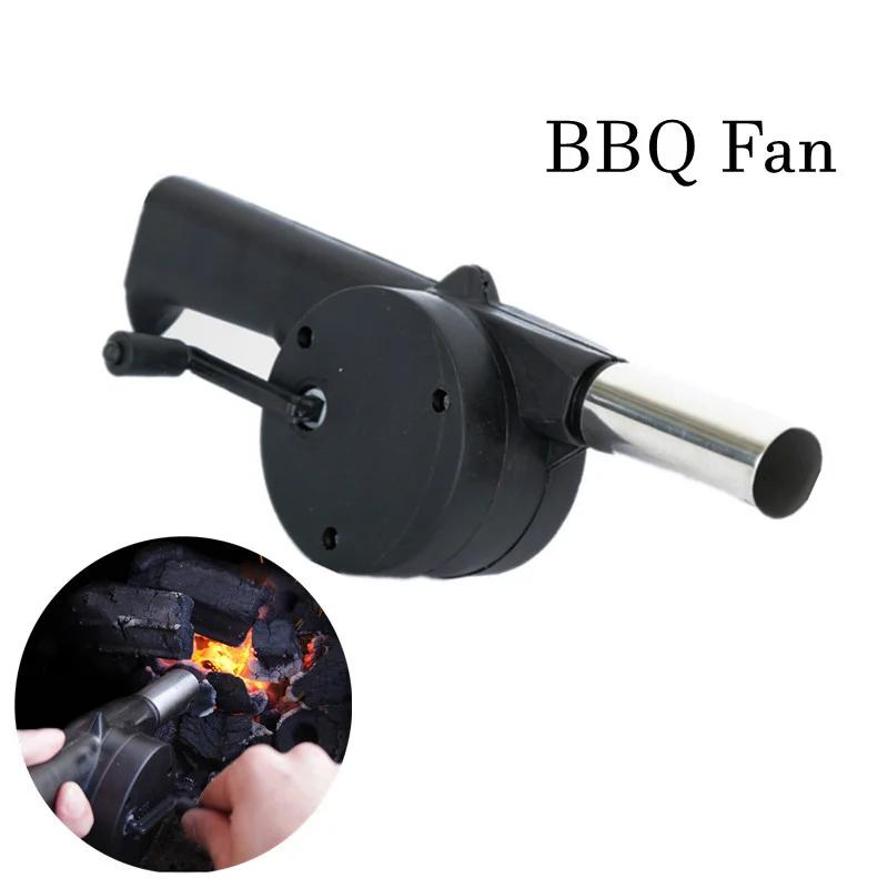 Manual Hand Crank BBQ Fan Port - Camping Cooking Accessories Set 评论和价格