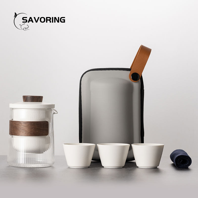 Simple Chinese Ceramic Tea Set - Camping Cooking Sets 评论和价格