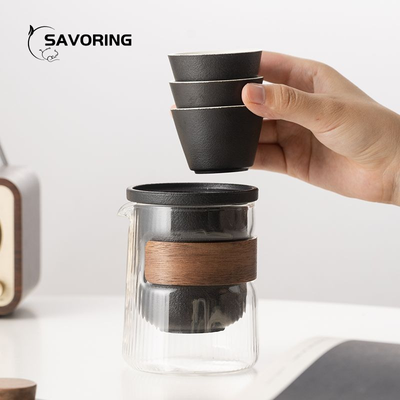 Simple Chinese Ceramic Tea Set - Camping Cooking Sets 评论和价格