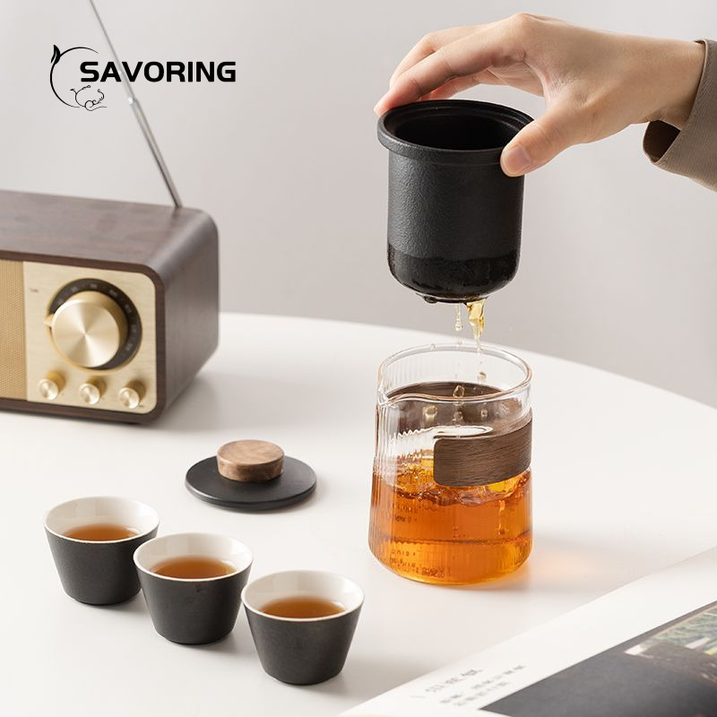 Simple Chinese Ceramic Tea Set - Camping Cooking Sets 评论和价格