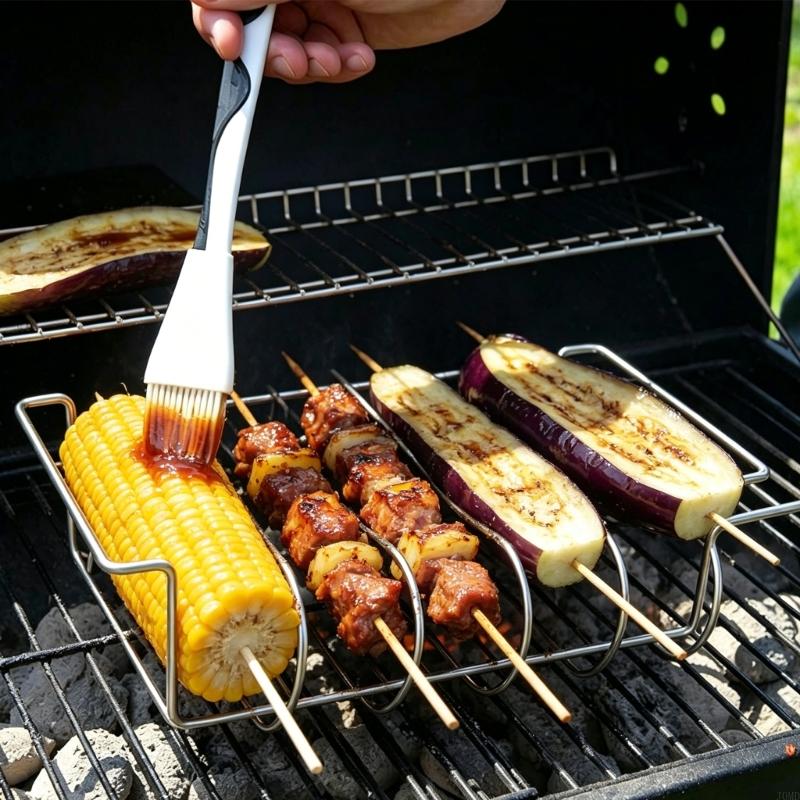 Stainless Steel Nonstick Grill - Camping Cooking Vegetables 评论和价格