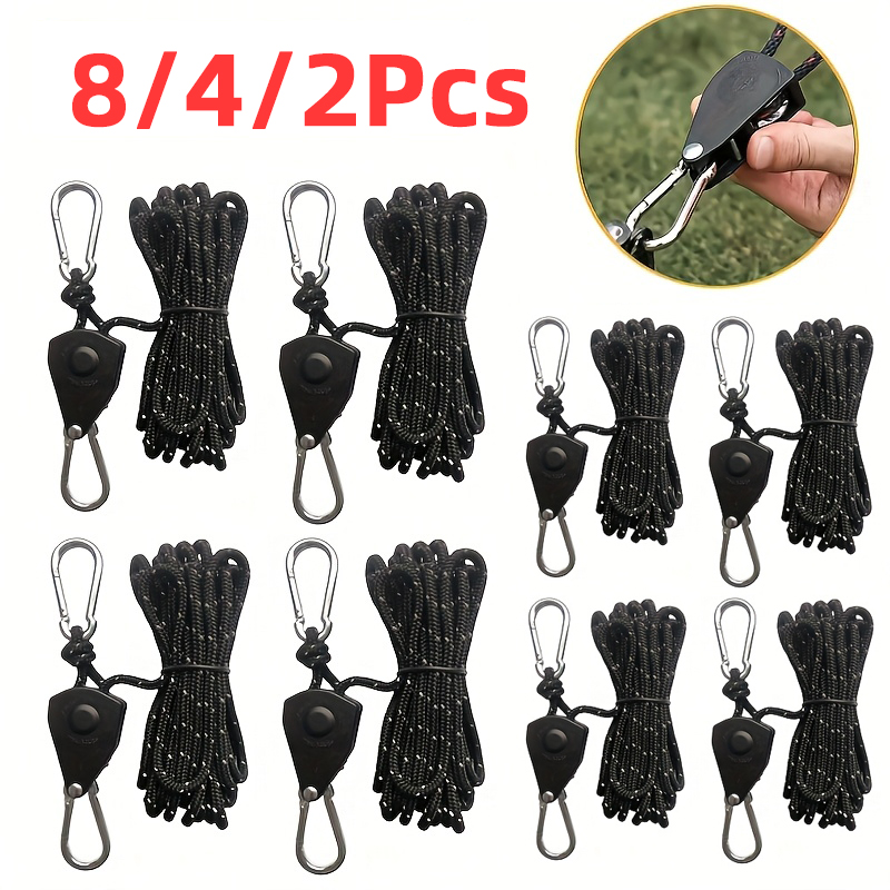 4mm*4m Camping Tent Tie Down R - Camping Cooking Hanger 评论和价格