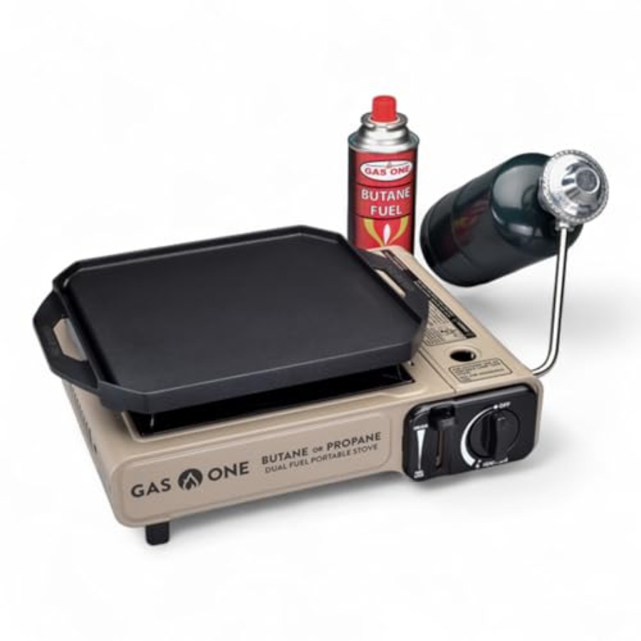 GasOne GS-3400P-KIT Propane or - Camping Cooking Flat Top 评论和价格
