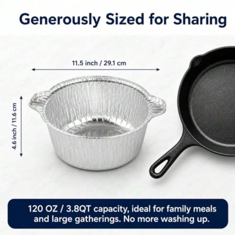 12 Pack Disposable Pot With Li - Camping Cooking Pack 评论和价格
