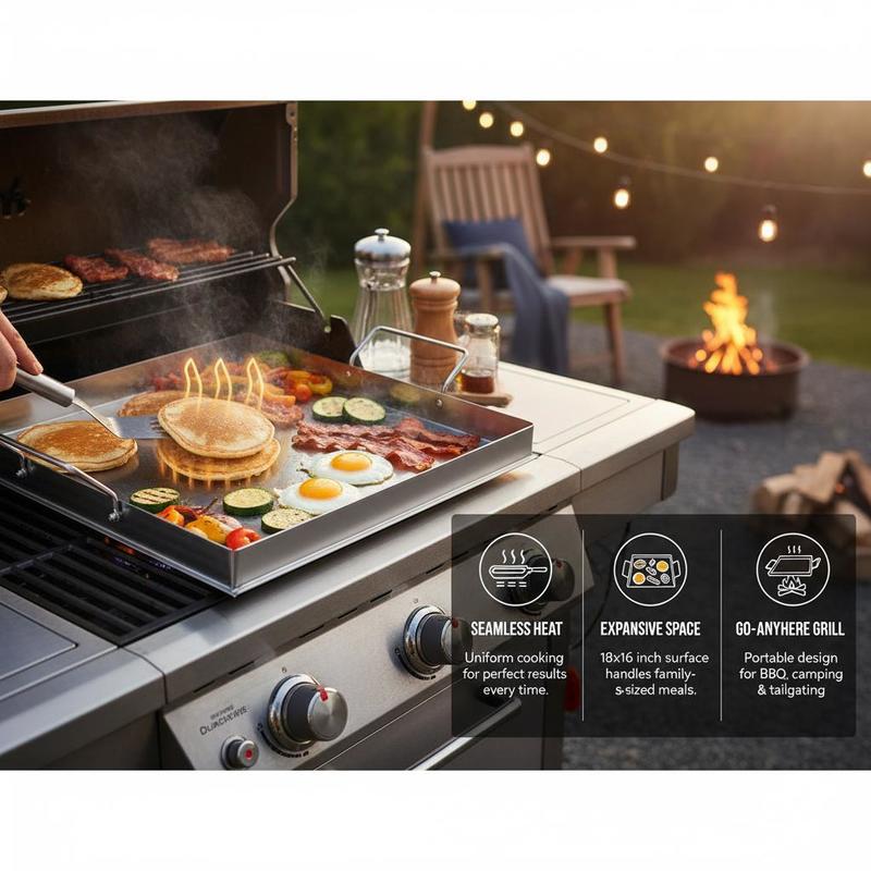 Universal Flat Top Griddle 18x - Camping Cooking Sets 评论和价格