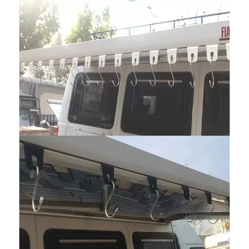 10Pcs Awning Hooks Sturdy Univ - Camping Cooking Hanger 评论和价格