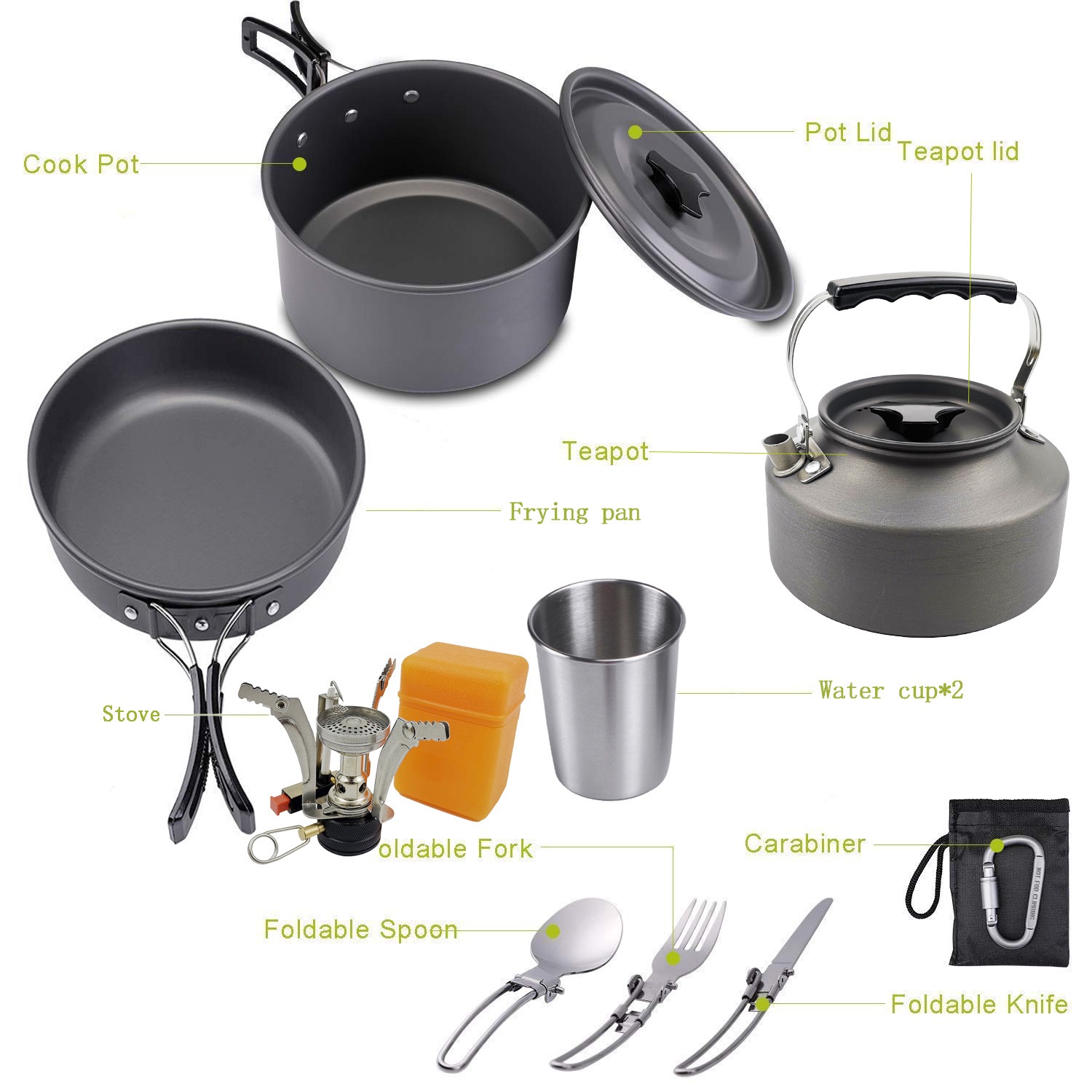 Outdoor camping cooking set ou - Camping Cooking Vegetables 评论和价格