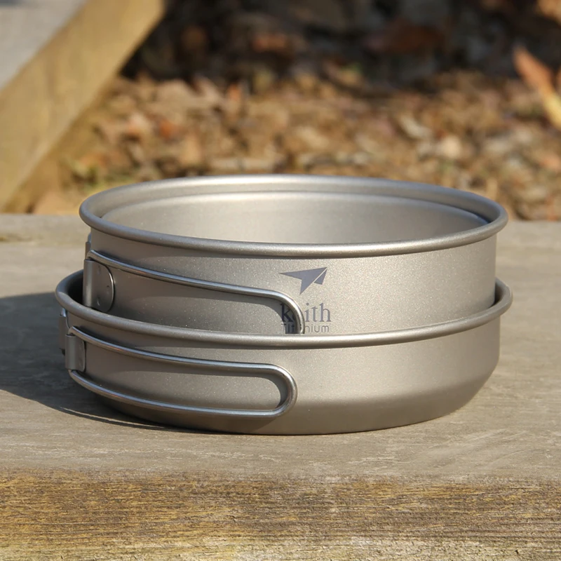 Keith 3PCS Titanium Cookware P - Camping Cooking Sets 评论和价格