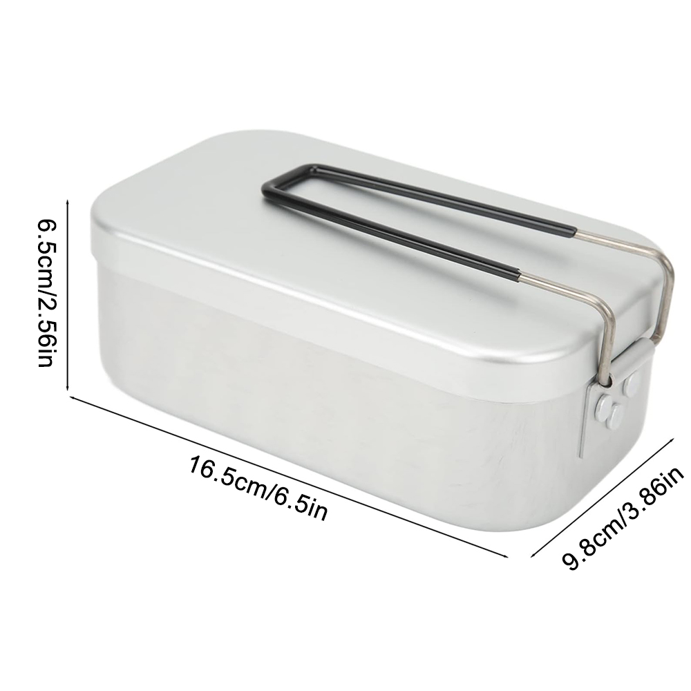 800ML Aluminum Lunch Boxes Out - Camping Cooking Pack 评论和价格