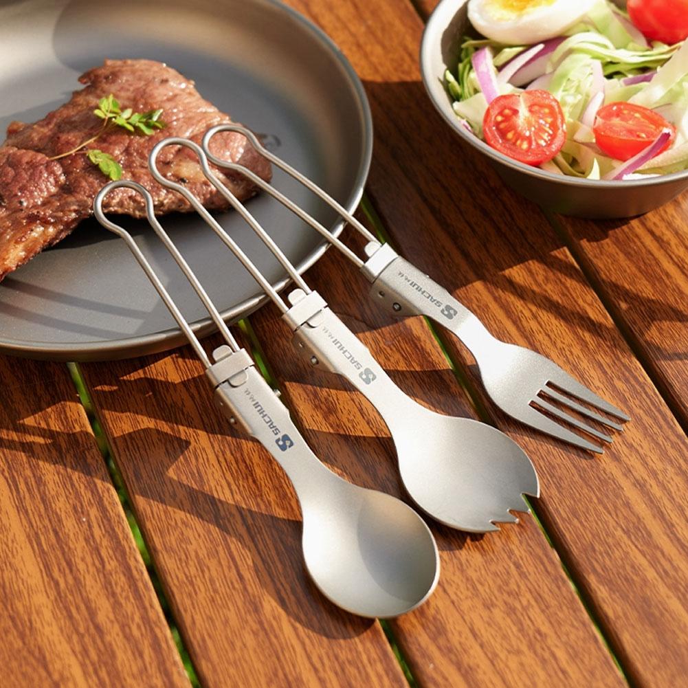 Titanium Camping Spork Cutlery - Camp Spork Set 评论和价格