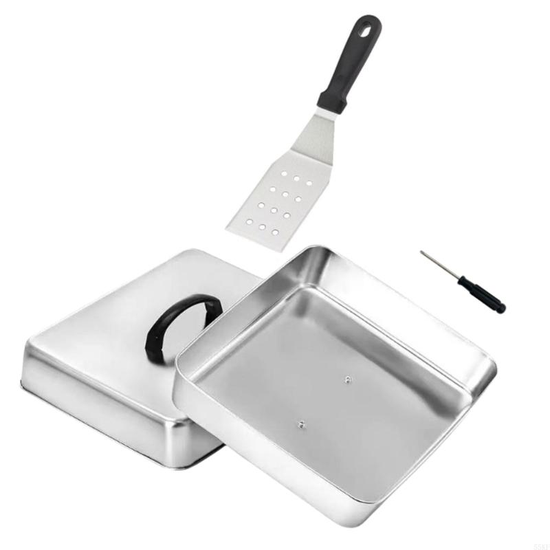 Metal Basting Cover with Top H - Camping Cooking Flat Top 评论和价格