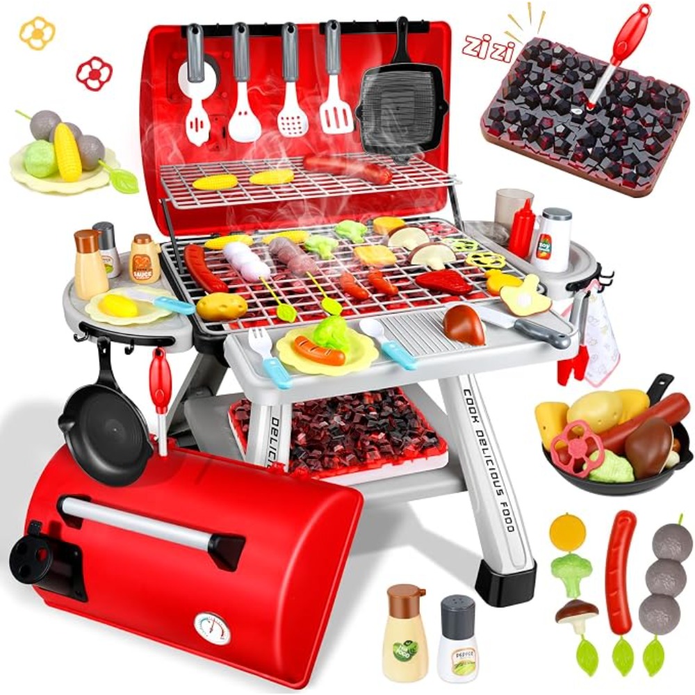Barbecue Grill Toy Set Kids BB - Camping Cooking Kids 评论和价格