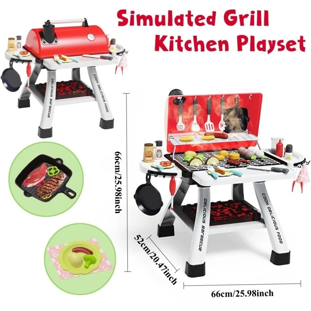 Barbecue Grill Toy Set Kids BB - Camping Cooking Kids 评论和价格