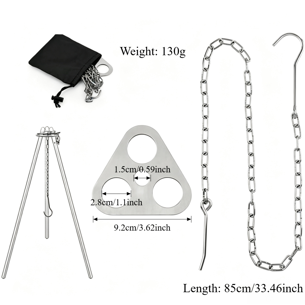 Adjustable Camping Tripod for  - Camping Cooking Tripod 评论和价格