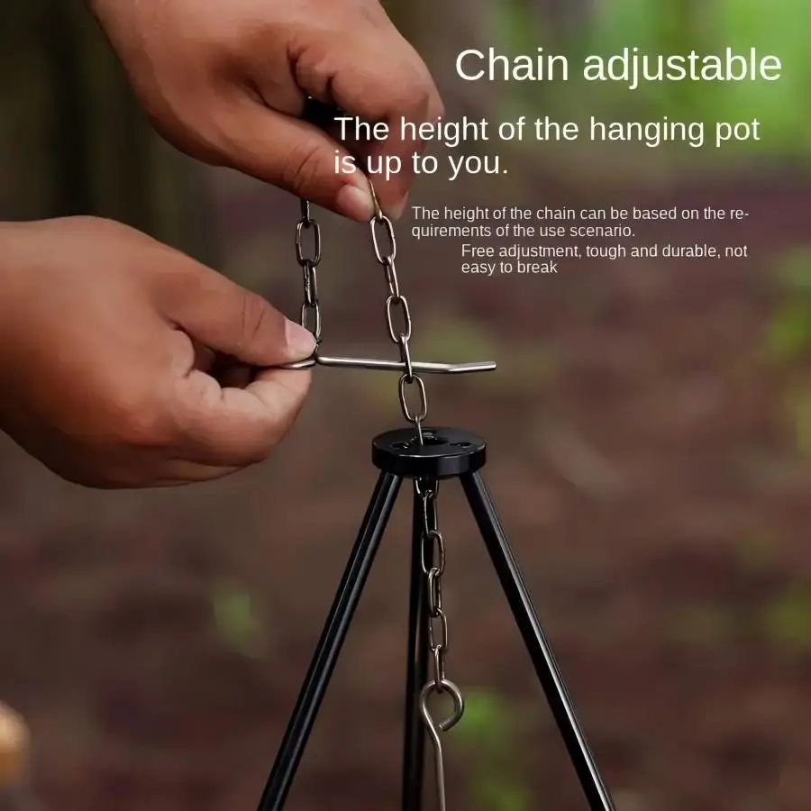 Outdoor Large Bonfire Tripod P - Camping Cooking Multi Tool 评论和价格