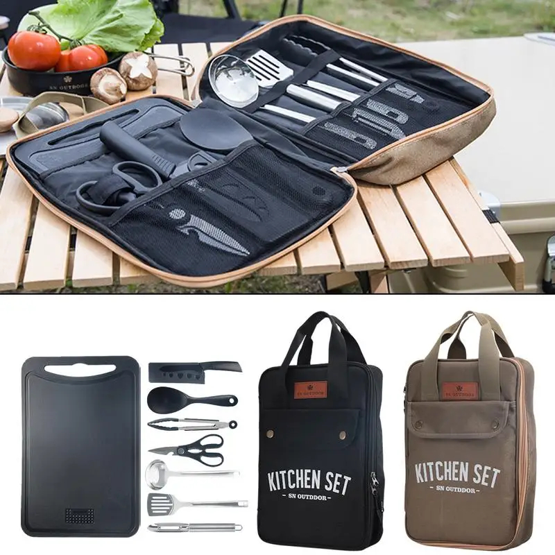 8pcs Camping Kitchen Cookware  - Camping Cooking All In One 评论和价格