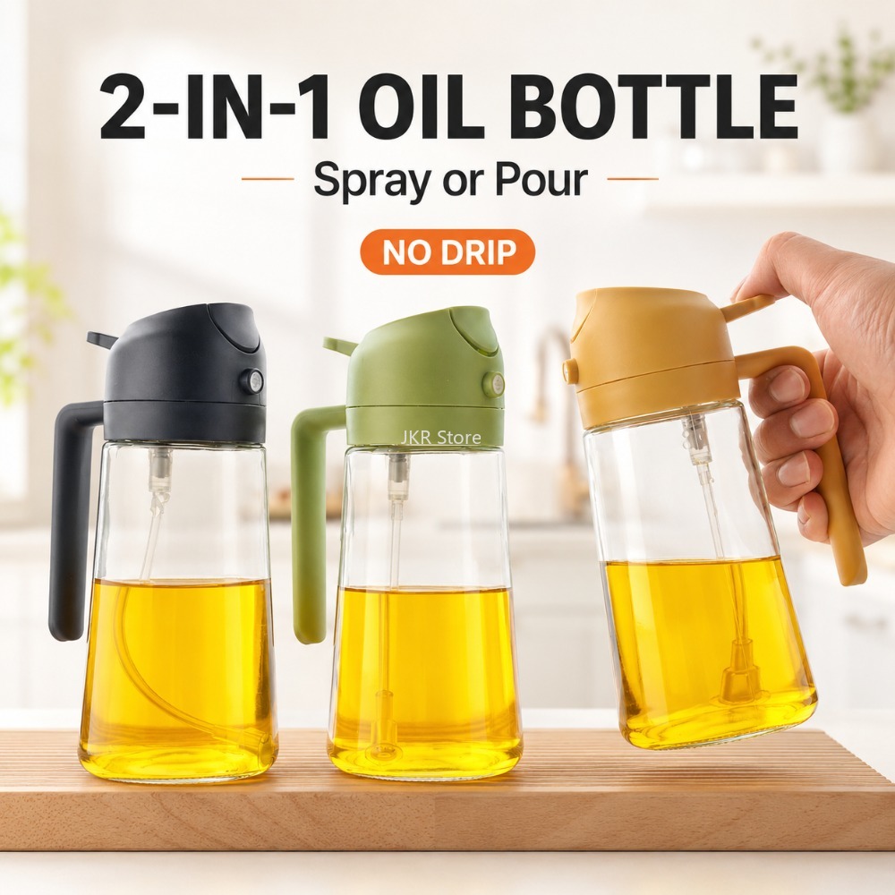 2 in 1 Olive Oil Sprayer Dispe - Camping Cooking Area 评论和价格