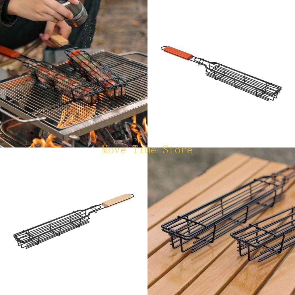 92ME Handle BBQ Grills Basket  - Camping Cooking Vegetables 评论和价格