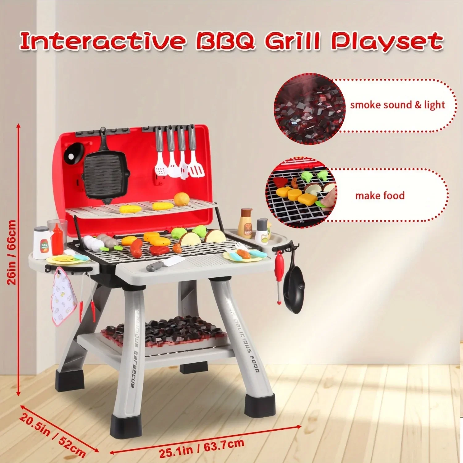 Barbecue Grill Toy Set Kids BB - Camping Cooking Kids 评论和价格