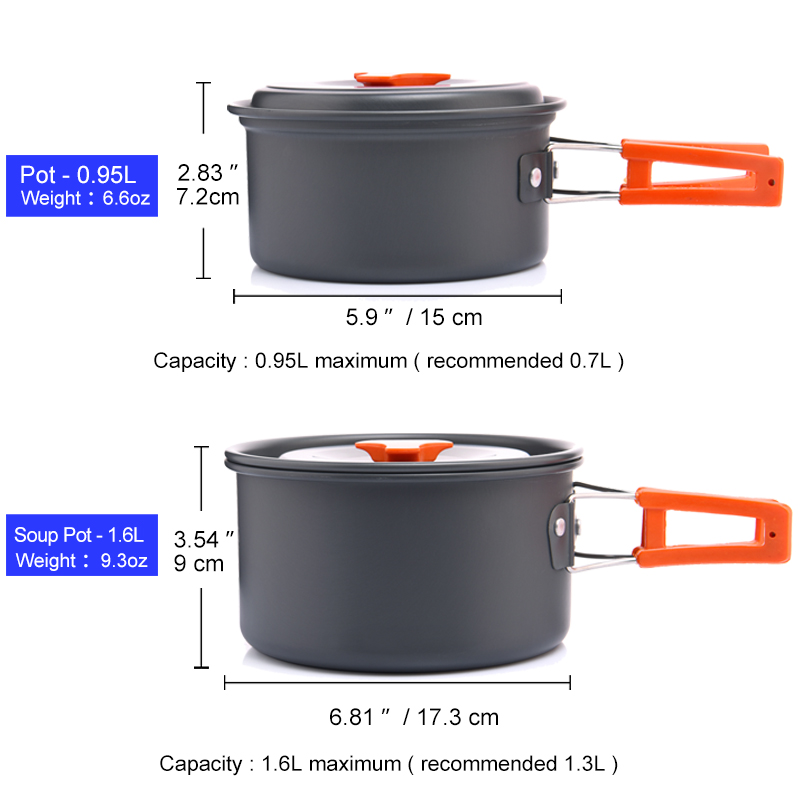 Widesea Camping Outdoor Cookwa - Camping Cooking All In One 评论和价格
