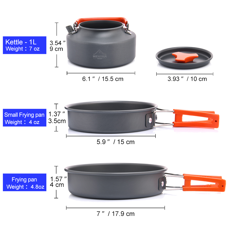 Widesea Camping Outdoor Cookwa - Camping Cooking All In One 评论和价格