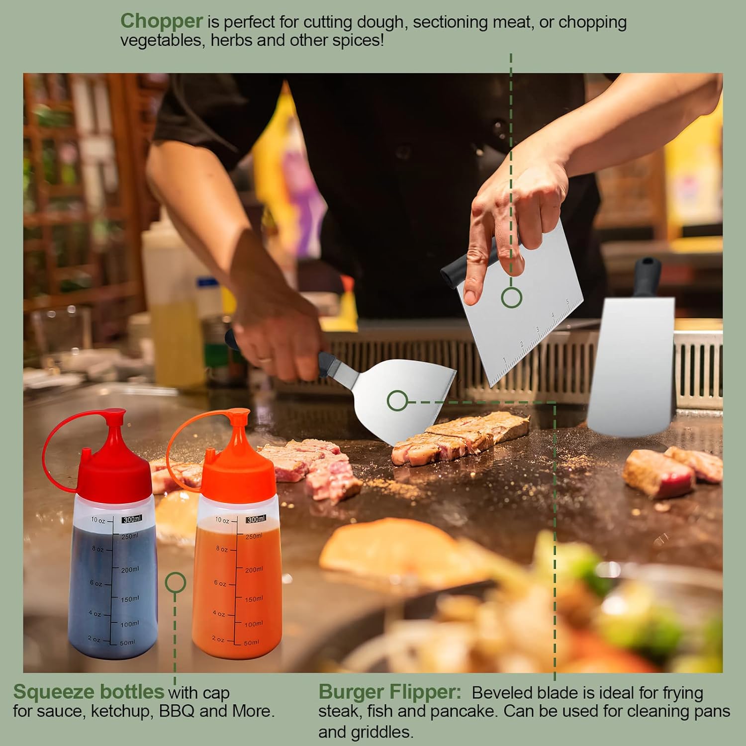 33Pcs Flat Top Griddle Accesso - Camping Cooking Flat Top 评论和价格