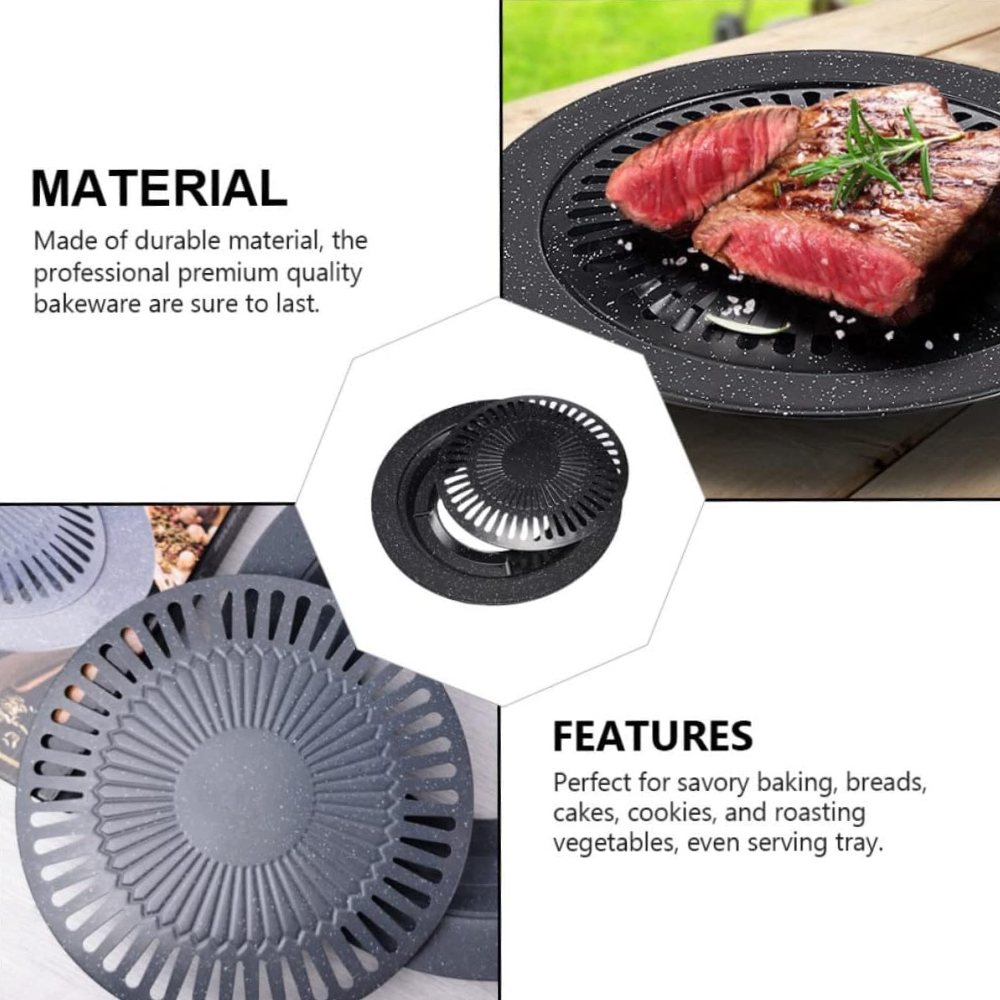 KOSUN Aluminum Grill Pan Round - Camping Cooking Vegetables 评论和价格