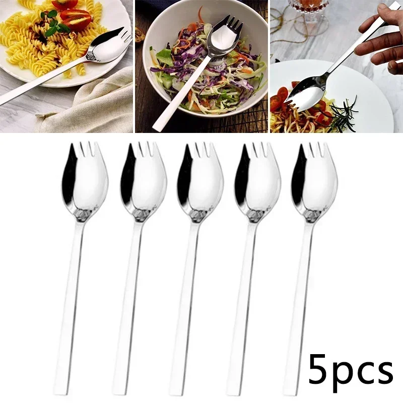 5pcs Spork Set Soup Spoon Tabl - Camp Spork Set 评论和价格