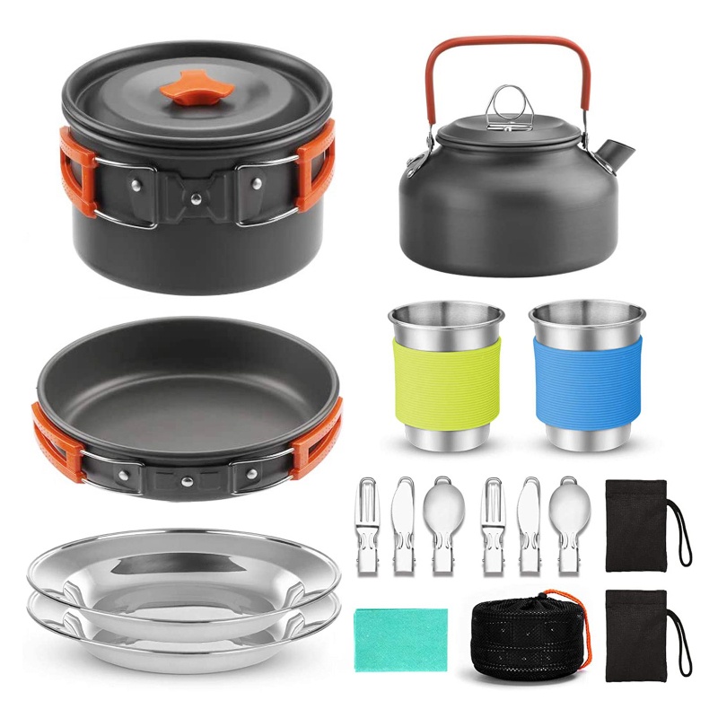 Camping Cookware Set Outdoor C - Camping Cooking All In One 评论和价格