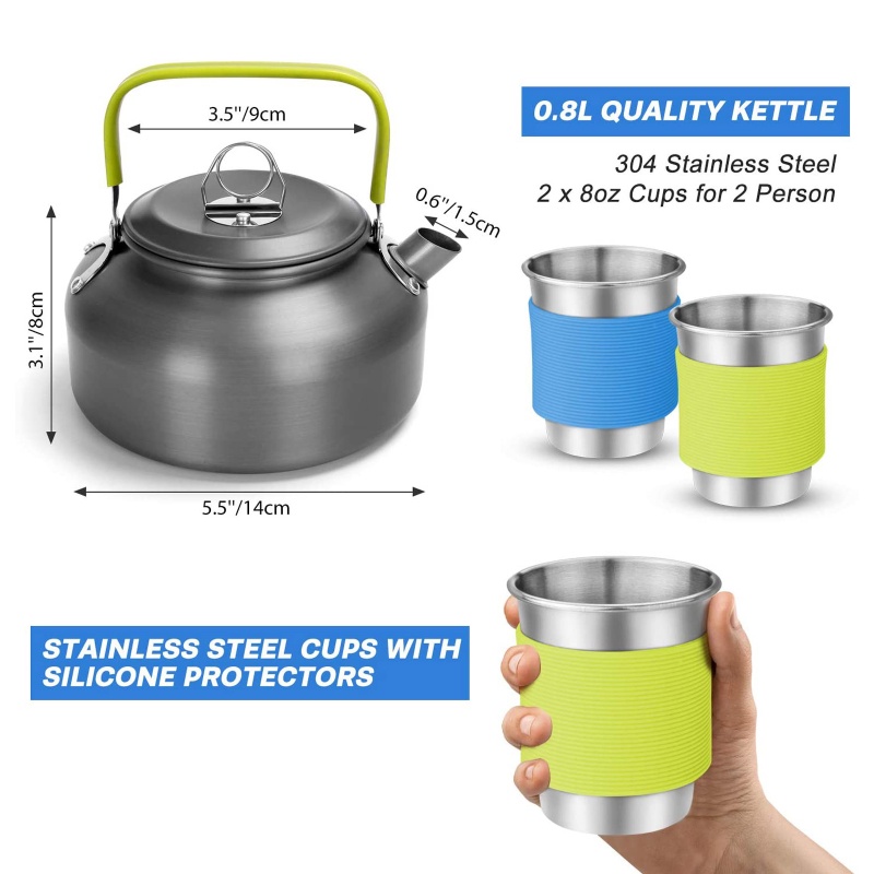 Camping Cookware Set Outdoor C - Camping Cooking All In One 评论和价格