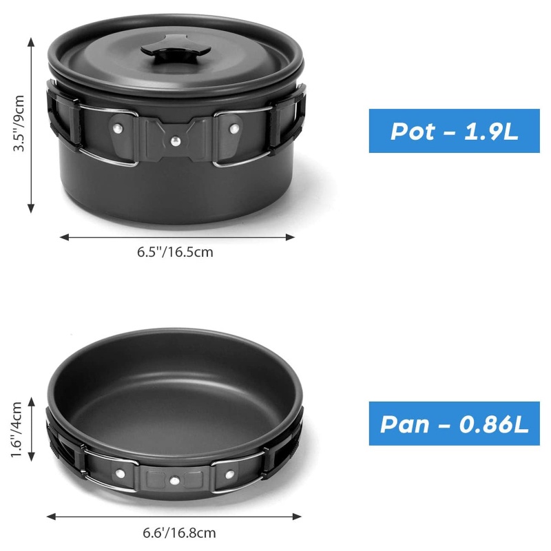 Camping Cookware Set Outdoor C - Camping Cooking All In One 评论和价格