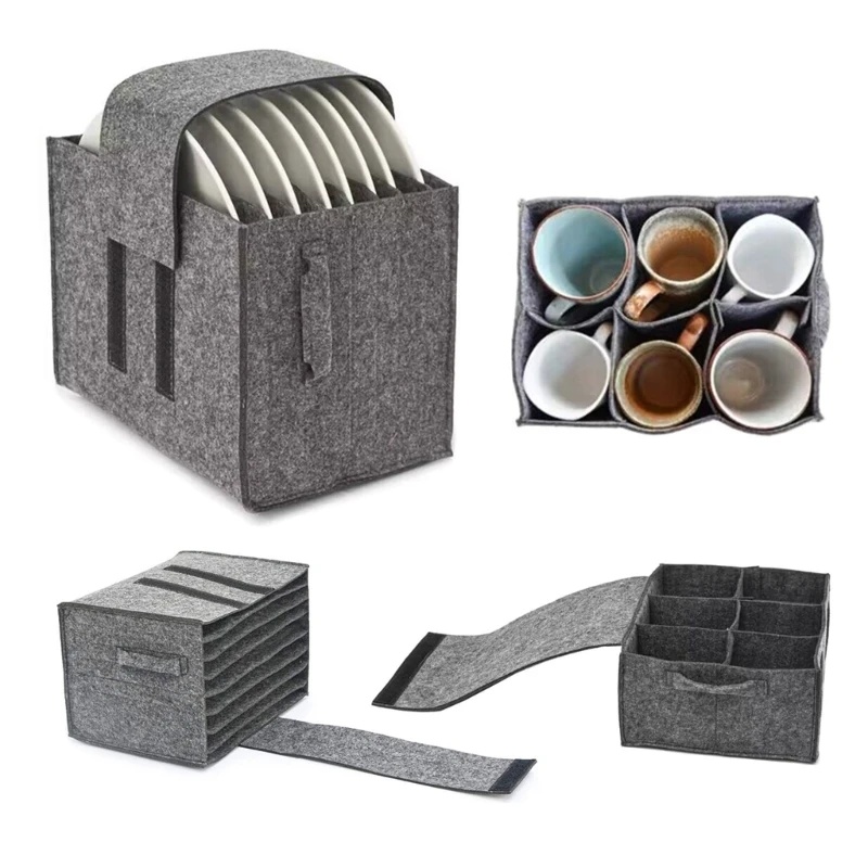 1pc Felt Plate Dish Cup Storag - Camping Cooking Utensil Holder 评论和价格