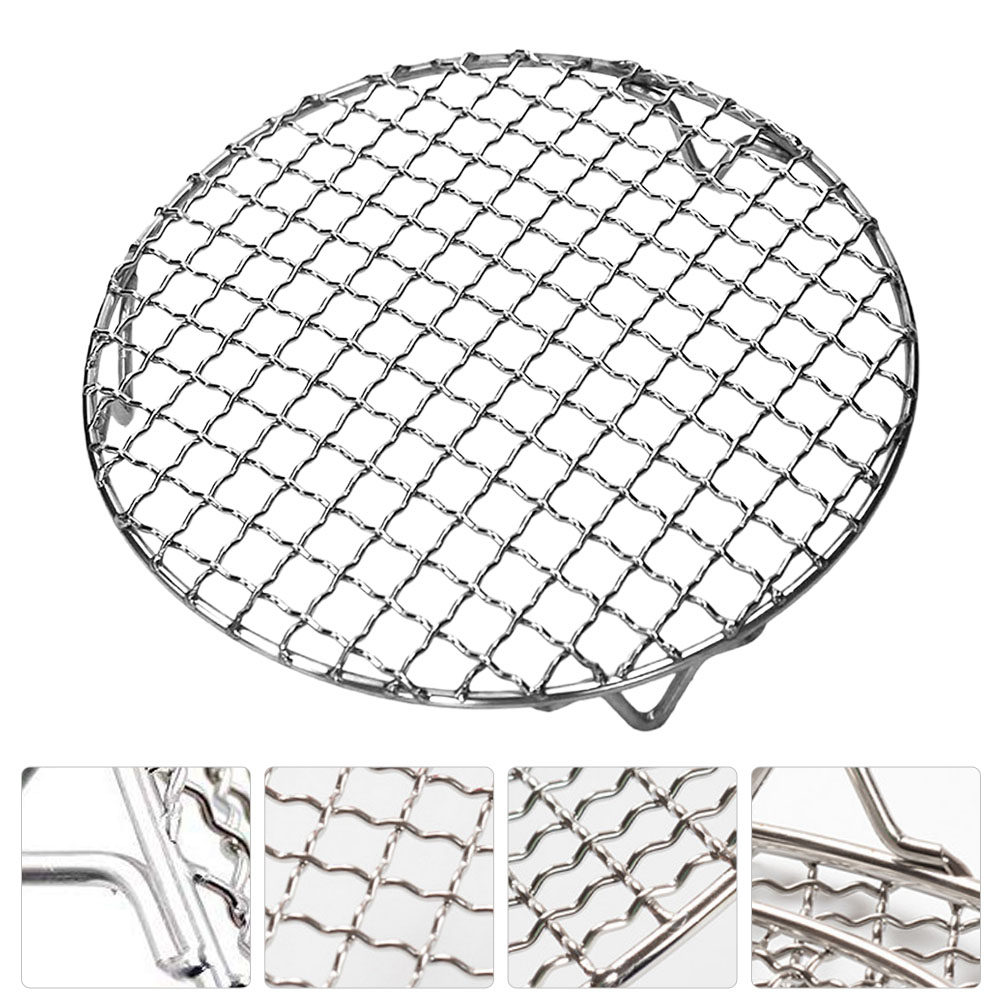 Round Stainless Steel Barbecue - Camping Cooking Vegetables 评论和价格