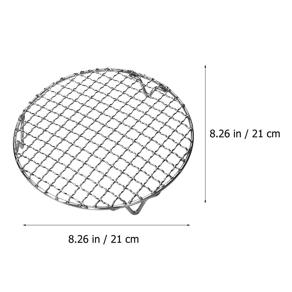 Round Stainless Steel Barbecue - Camping Cooking Vegetables 评论和价格